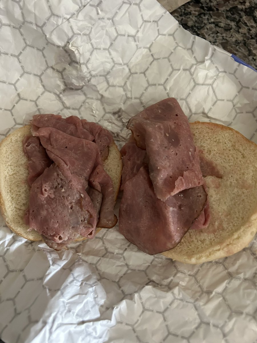 gldespain88's tweet photo. @Arbys - thought you’d like to see what your Englewood Ohio location is serving up… raw roast beef. Sent a complaint online to corporate and no response https://t.co/r2qnXHMDz2