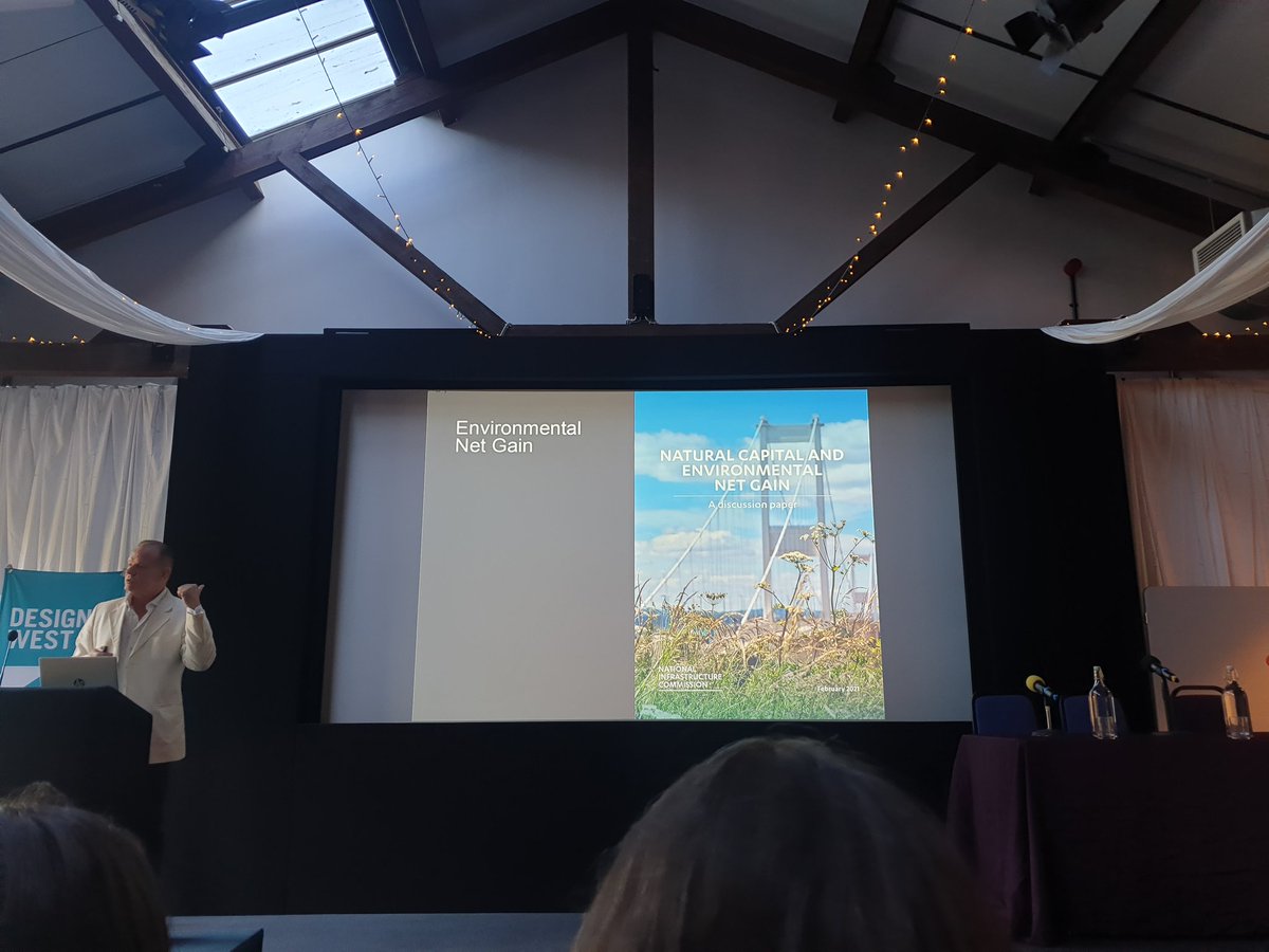 We've got #biodiversity net gain, next up #environmental net gain! Great talks by <a href="/DesignWest1/">Design West</a> in the <a href="/wshed/">Watershed</a>...