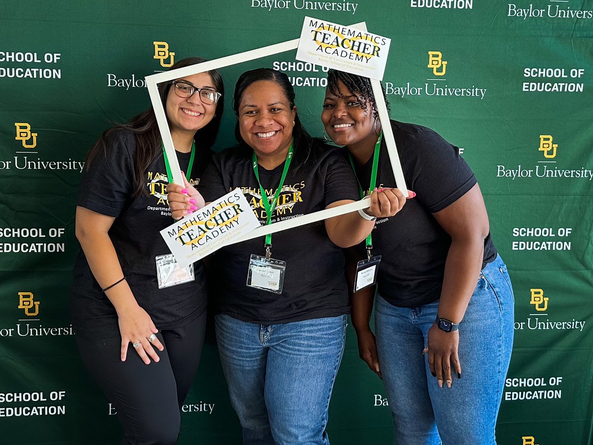 TMSWacoISD's tweet photo. Some of our ROCKSTAR Math teachers spent 3 Days at @baylorsoe Math Teacher Academy learning how to bring reasoning and sense making into the classroom. They are excited to try some of these new lessons when their students return in August! #BaylorMTA #TMSTexans #WacoISD https://t.co/vfhsAH4hTX