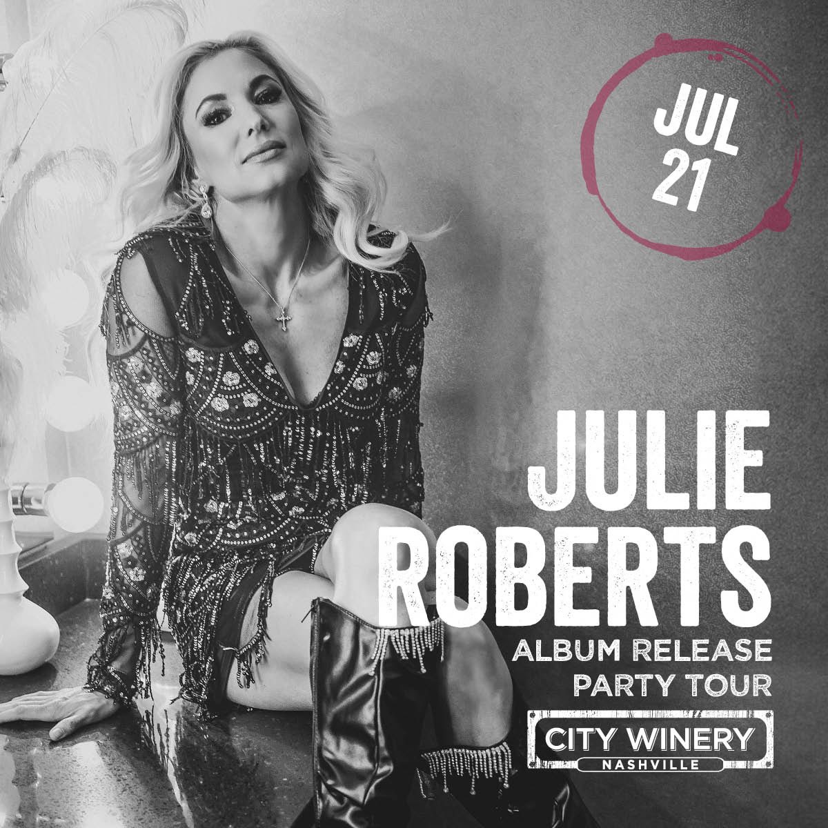 Nashville! Get your last minute tickets to my show at the <a href="/CityWineryNSH/">CityWineryNSH</a> tomorrow, Friday, July 21! I’ll see ya soon! julieroberts.com/tour