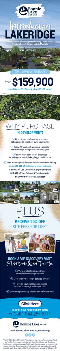 Check Out Bonnie Lake Resort's Newest Development: Lakeridge! - mailchi.mp/bracebridgecha…