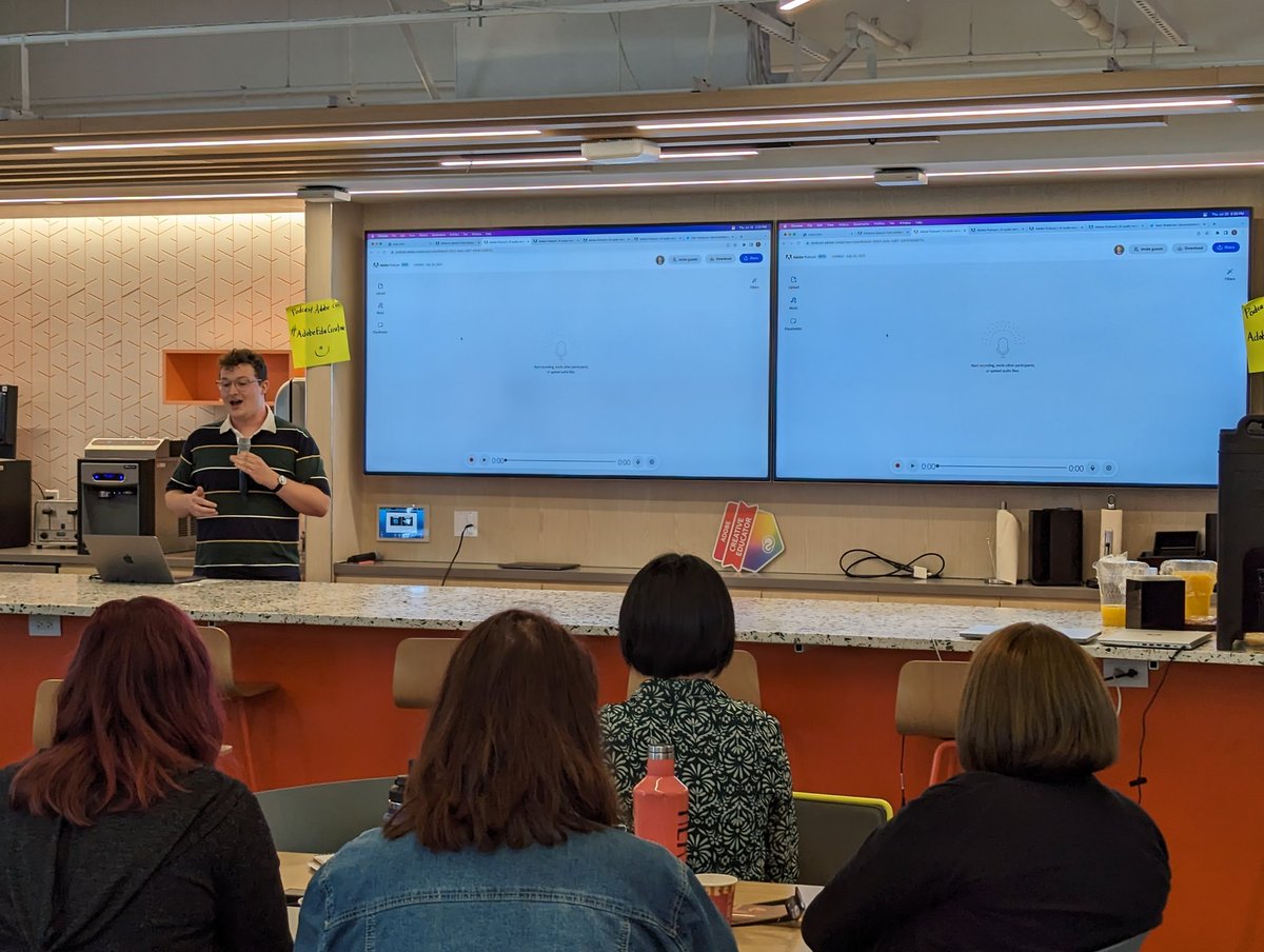 So Adobe Podcast is MAGIC.  Works on Chromebooks, cleans up audio automatically, easy to edit, plus it's COLLABORATIVE!  Sign up for the beta here: podcast.adobe.com #AdobeEduCreative <a href="/AdobeForEdu/">Adobe For Education</a>