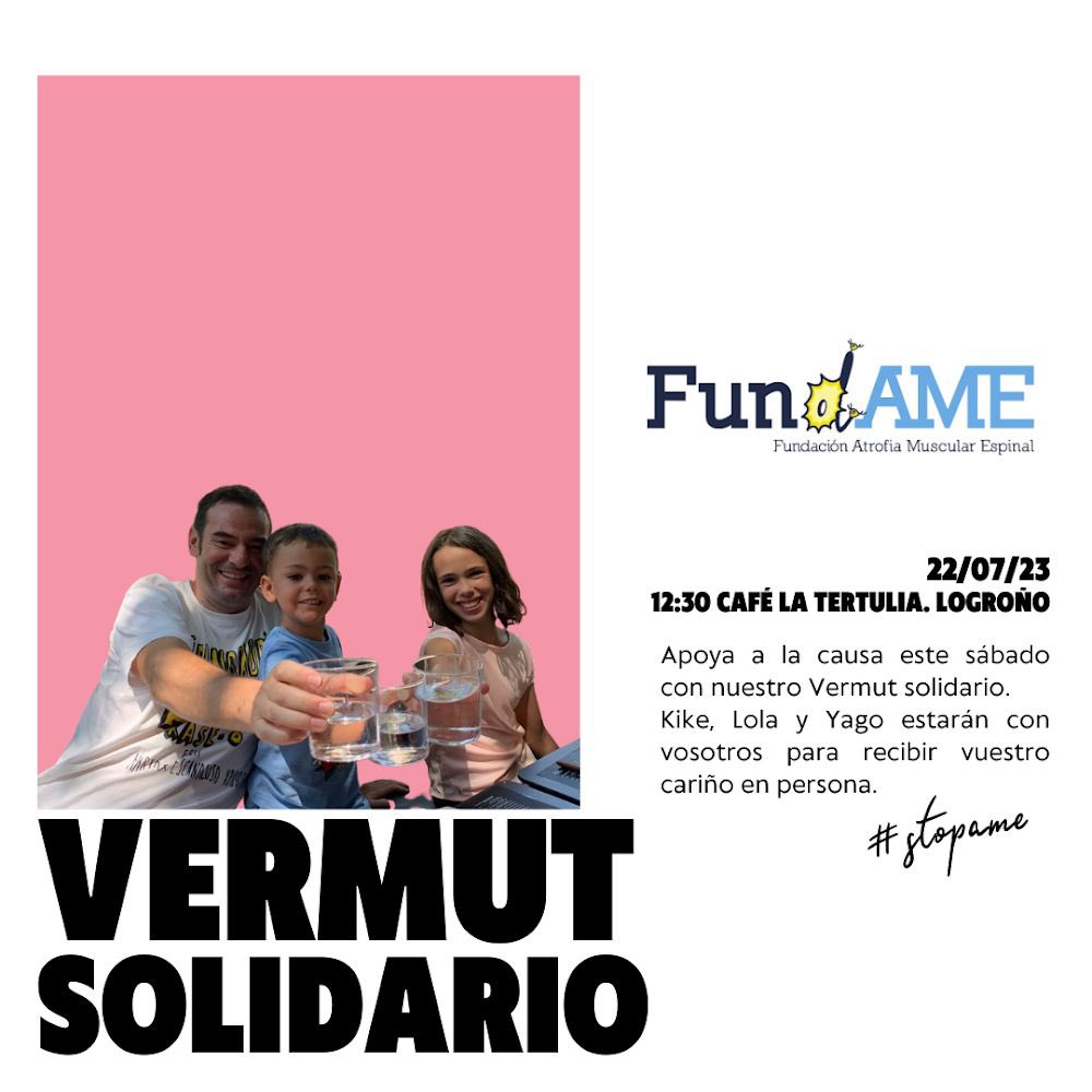 El sábado, los 3 Ramos en el camino os esperan en su etapa por #Logroño para tomar un vermut que además es solidario!! Venid a apoyarles! #3RamosenelCamino #CaminoSantiago