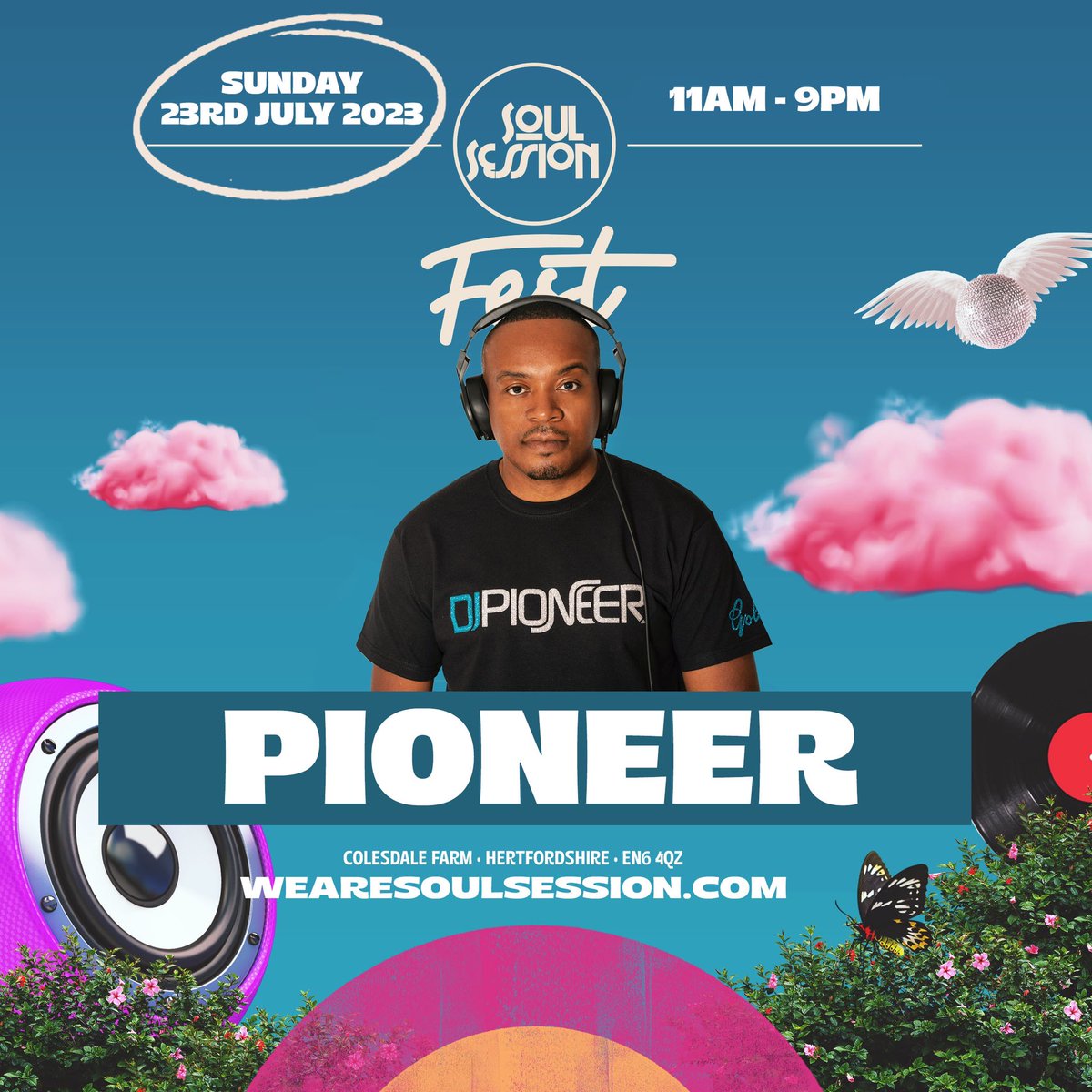 SoulSessionUK's tweet image. Our Heavyweight Lineup Just Got Heavier 🔥 Excited To Welcome DJ / Producer / Label Owner @djpioneer 🔊🎧 This Sunday 🤩 Final Tickets On Sale Now! Link In Bio 🫶

Soul Session FEST ☀️🔥🎪 
Sunday 23rd July (11am - 9pm)
Colesdale Farm, Hertfordshire EN6

#SoulSessionFEST
