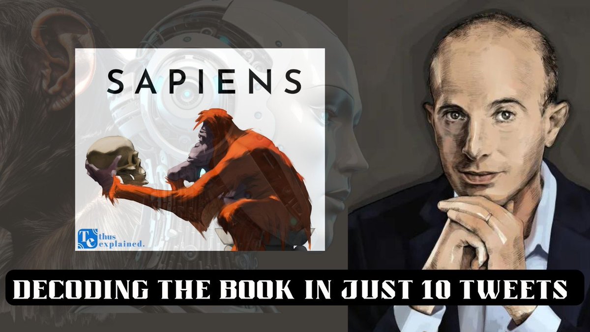 First released in 2011 in Hebrew, @harari_yuval 's Sapiens has sold more than 12 million copies and translated to 65 languages. Recommended by Bill Gates and Mark Zuckerberg this book is a publishing phenomenon. But why? Read this concise summary & know yourself👇 @elonmusk