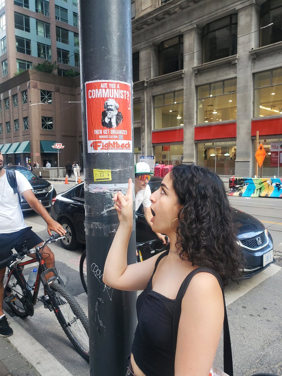 Spotted this #areyouacommunist poster on Yonge Street!