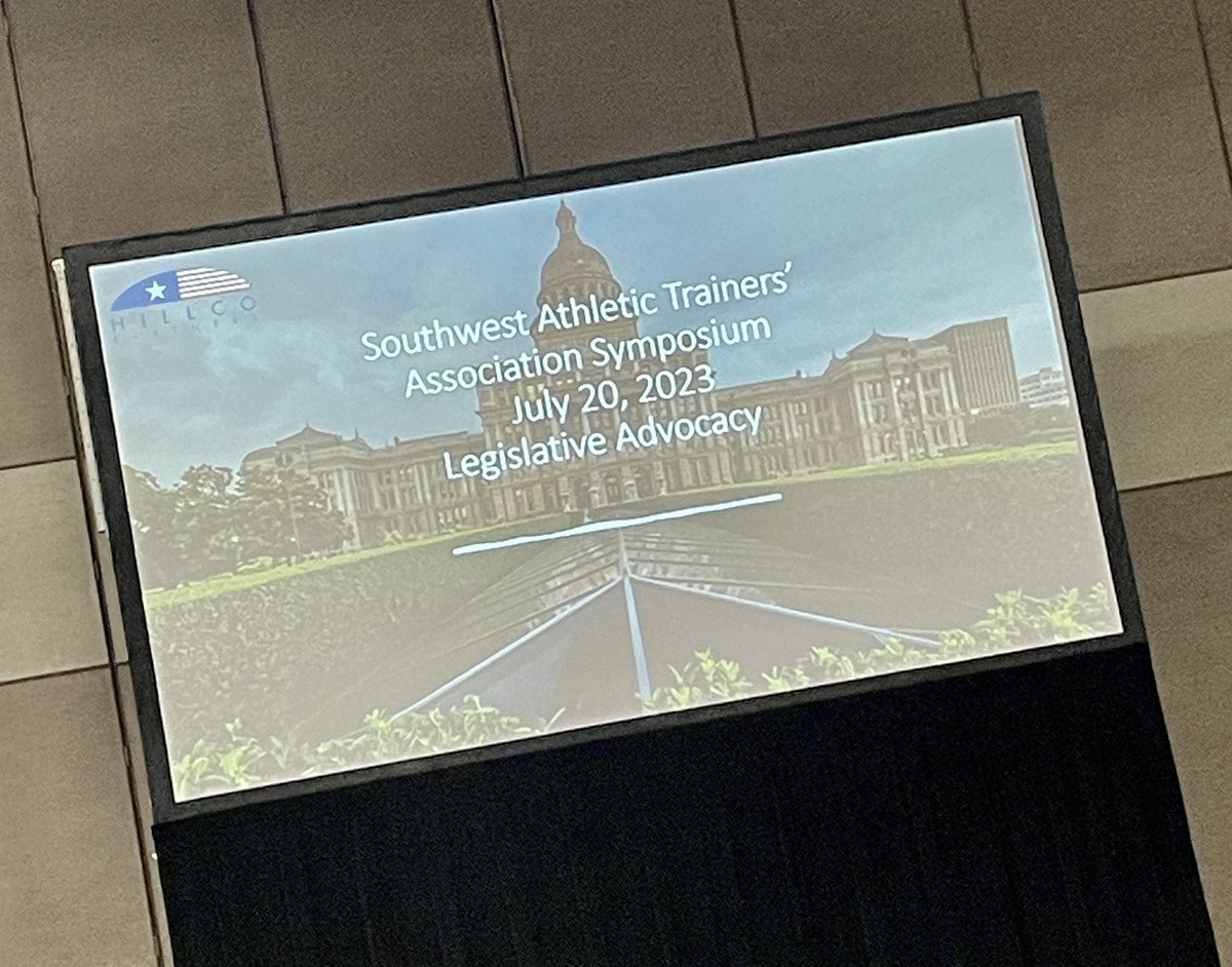 One of my passions since my time with the <a href="/OhioATA/">OATA</a> Student Senate has been legislative advocacy for athletic training. Excited to learn more today at #SWATA2023