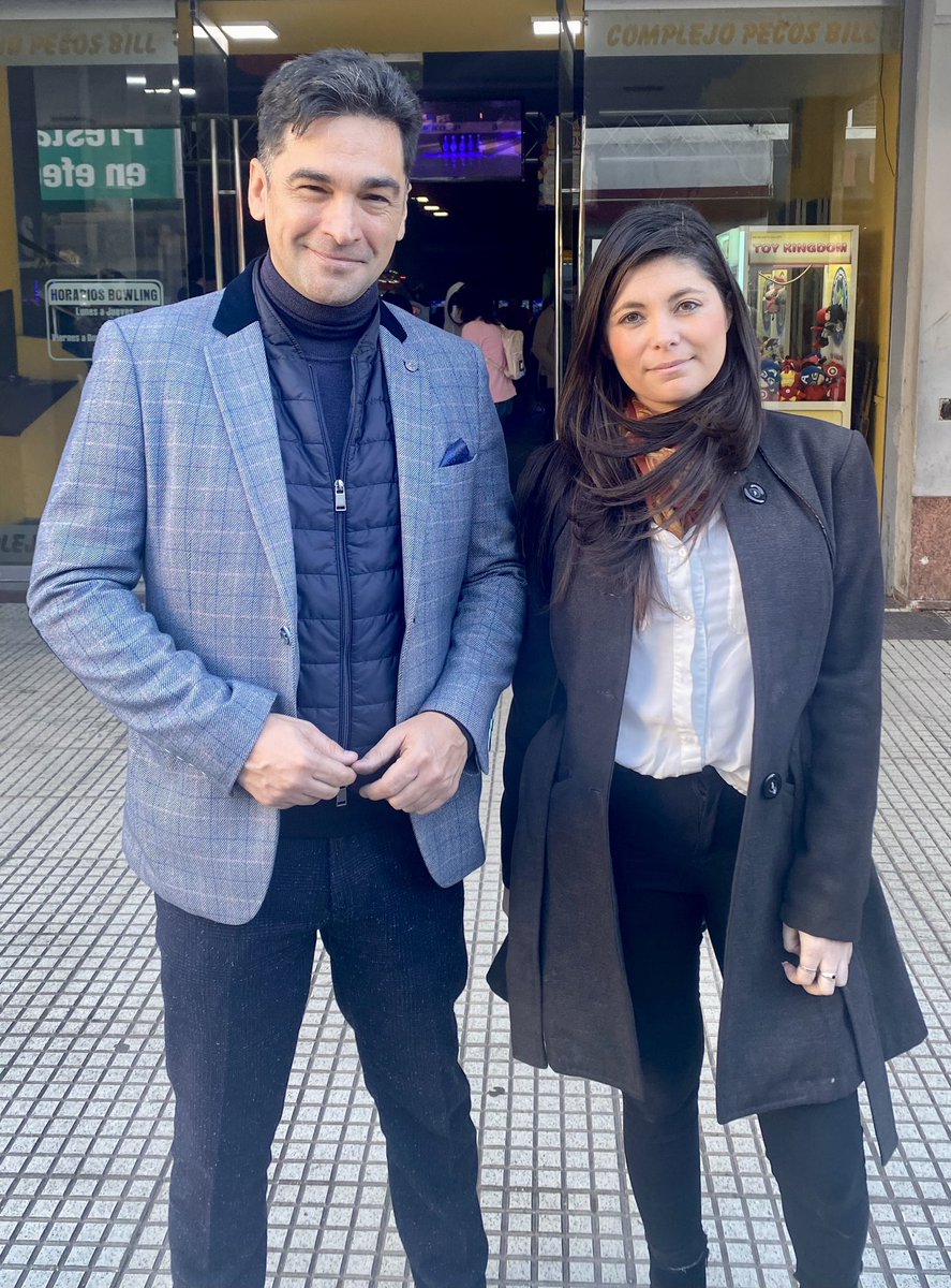 demosargok's tweet image. El candidato de @nazaetchepare y la pre candidata a Intendente de #SanNicolas, Marlén Fanegas ✔️