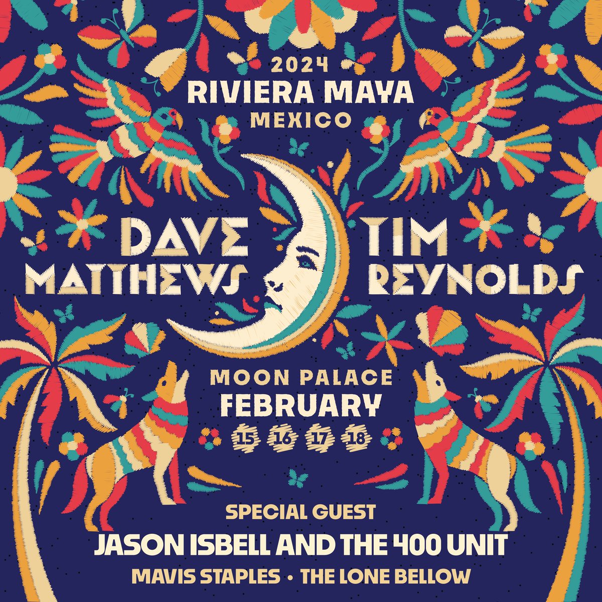 I’m joining Dave Matthews & Tim Reynolds in Mexico for #DaveTimMexico 🏝 All-inclusive packages will be available on July 28th at 1PM ET. For details, visit daveandtimrivieramaya.com