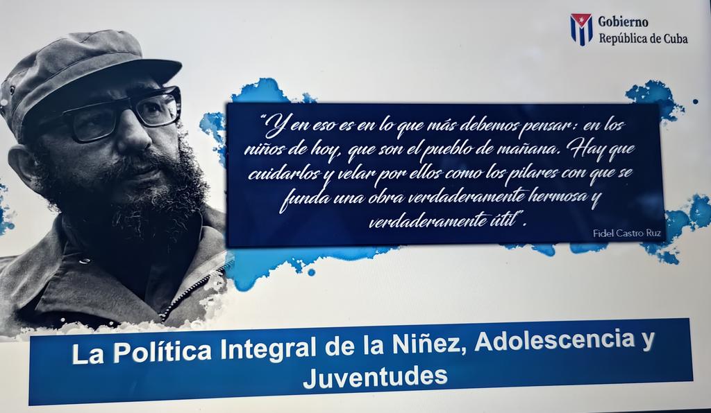 MMarreroCruz's tweet photo. Como muestra de la prioridad que brindan nuestro Estado y Gobierno a su atención y protección y del rol decisivo que representan para el futuro del país 🇨🇺, fue aprobada la Política Integral de la Niñez, Adolescencia y Juventudes.
#PoderPopular
#CubaLegisla https://t.co/1AtqmDOU1r