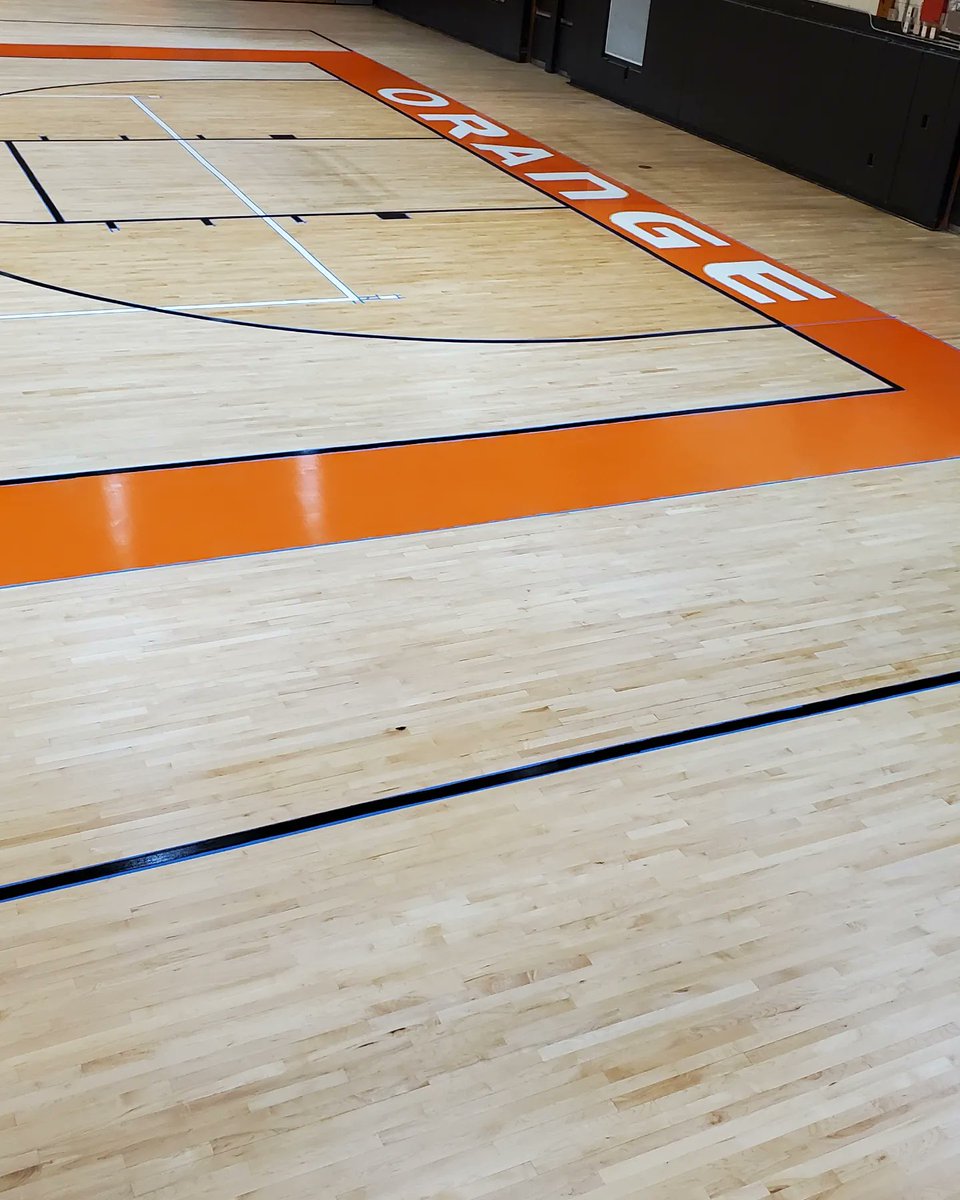 Gym floor make over is entering Week 2! We'll be looking to pack this place out with our 1st Volleyball home game on August 15th vs Jordan!