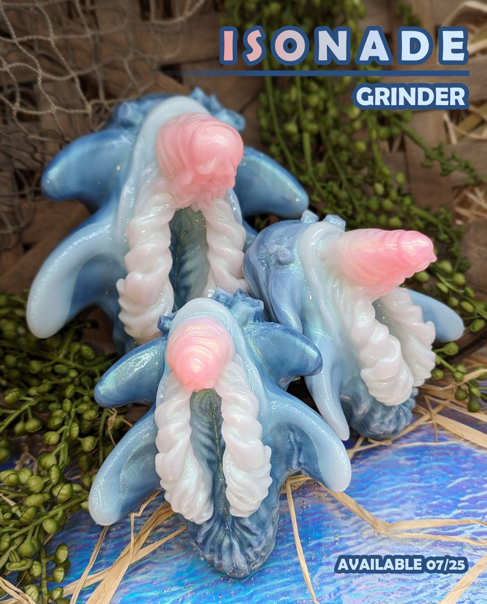 HodgePodgeEnt's tweet photo. She's baaa-aaaack
☁️🌊🦈🌊☁️

Give a warm welcome (back) to Isonade, now in grinder form!

This graceful leviathan features a prominent set of large, invitingly ribbed lips, enticing external details, and deliciously textured inner folds. https://t.co/mSkBttS3h7