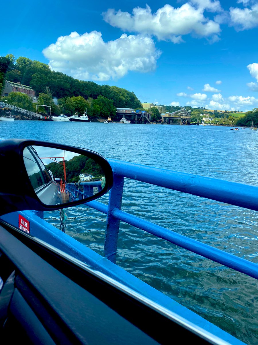 VeganMags's tweet photo. Went to the Co-op and the chemist today. Had to get our little ferry to get across the river 😊
#CornwallProblems 💙 https://t.co/izajahu2El