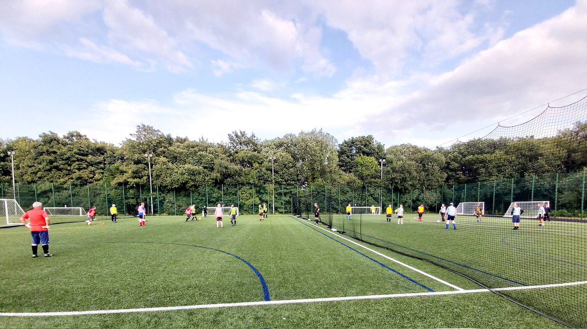 Perfect evening for some #walkingfootball. Great turnout for a five team round robin.