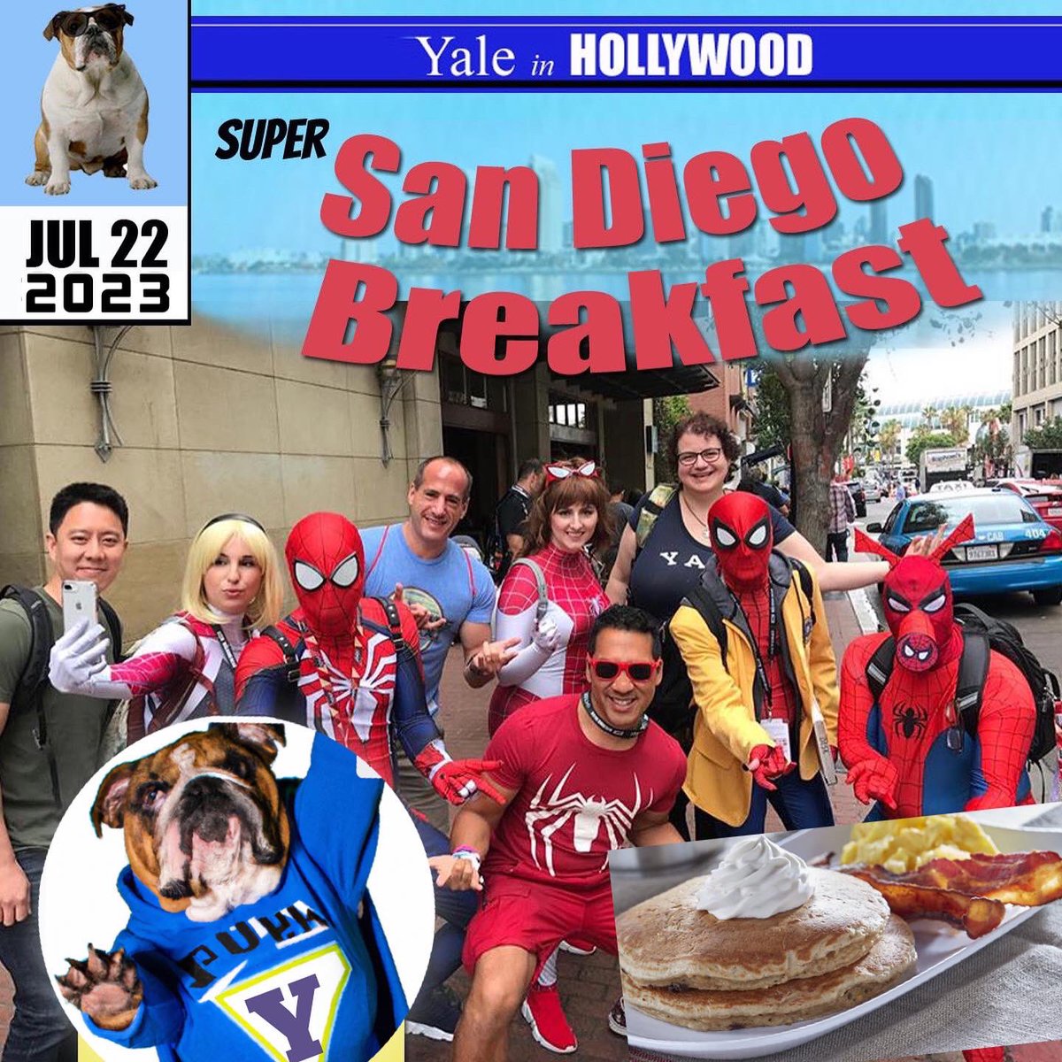 Yalies represent at San Diego Comic-Con:
- <a href="/CBeckOfficial/">Christophe Beck</a> speaks on 9th Composers panel on Thur

- @KevinWinston moderates Digital Comics on Thurs 7p SDCC Rm 9

- Quentin Lee signs his first children's book at Margin Films booth

RSVP our #SDCC brunch yihyolk.eventbrite.com