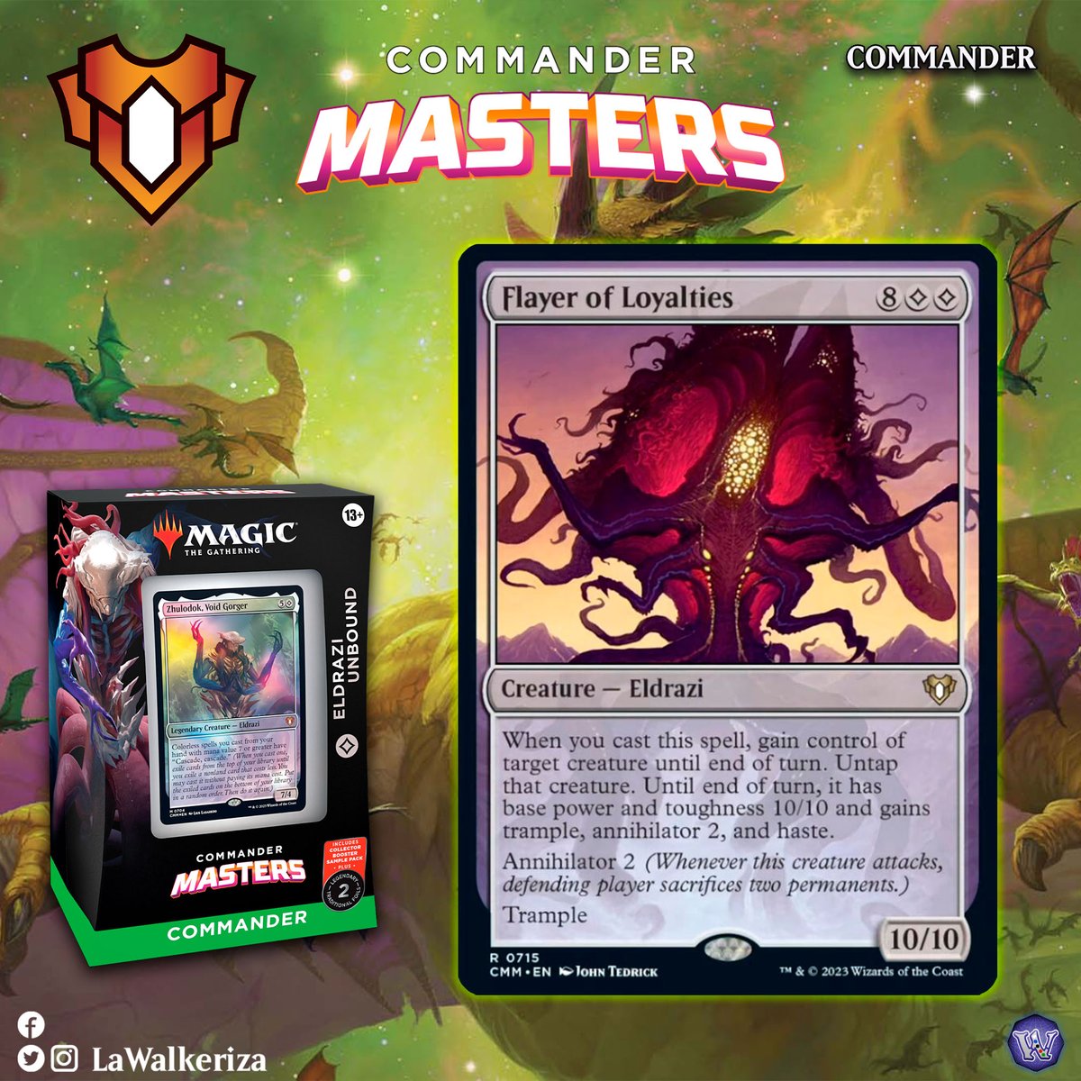 LWalkeriza's tweet photo. #LaWalkeriza
#MTGHispano #MTGCMaster #MTGspoilers #MTG #MagicTheGathering #mtgcommunity
#MTGcommander #eldrazi https://t.co/tZr5lFA4Jx