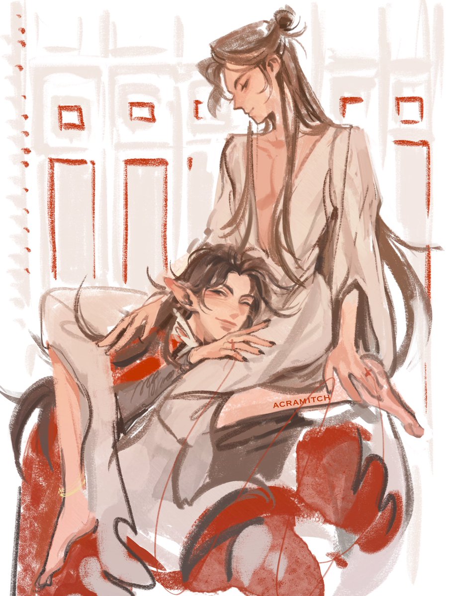 hua cheng's fav place to be 🥰🤲