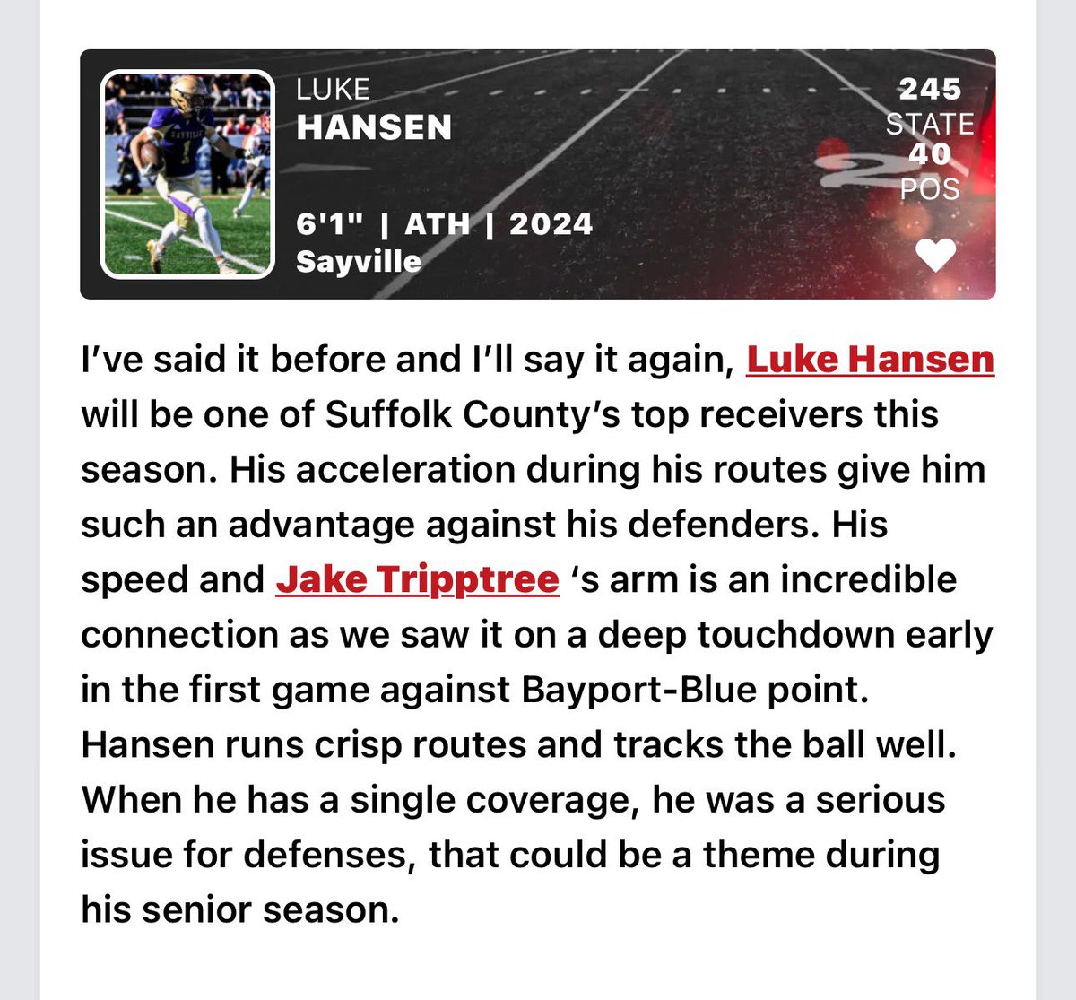 Luke1hansen's tweet photo. Thank you for the write up! @jared_valluzzi https://t.co/R63eK6jrvN