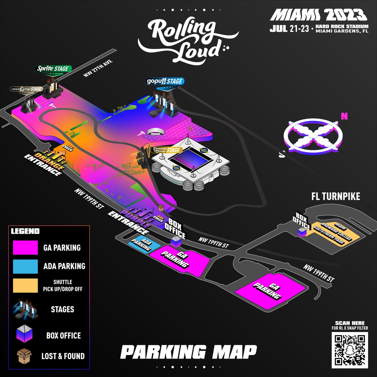 rolling loud miami map