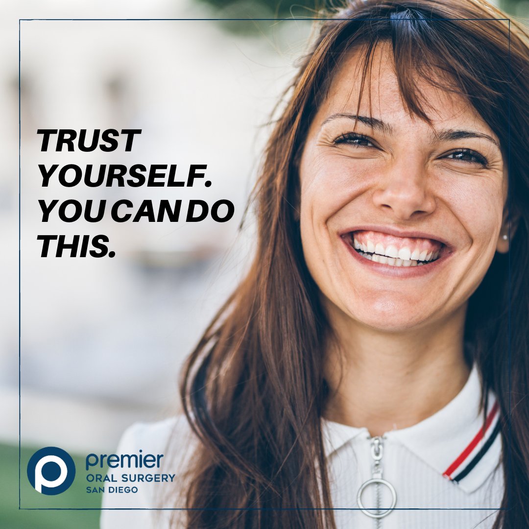 T R U S T.  #BeYou #Smile #PremierOralSurgery