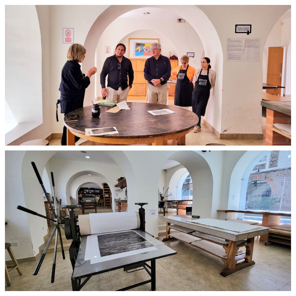 babadmerchan's tweet photo. Visitamos los talleres de la Fundación Estampería Quiteña, para conocer de primera mano las actividades que realizan para mantener y recuperar esta importante actividad que fomenta el arte en la ciudad.
¡Cuenten siempre con nuestro apoyo!
#QuitoEsPrimero https://t.co/Xm0Ryd6XPj
