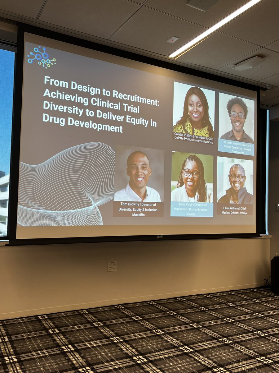 MassBio's tweet photo. Significant &amp; persistent injustices, obstacles &amp; disparities that have created health inequality must be tackled and the #lifesciences industry has a #patientdriven responsibility to act. Our panelists focused on best practices for #clinicaltrialdiversity https://t.co/YRKqQRkIm8