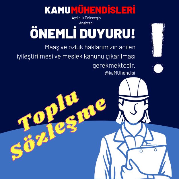 ManasNoyan's tweet photo. "Mühendisini yok saymak,görmemek,haksızlığa uğratmak,ülkenin geleceğini karartmaktır."
Kamu mühendislerinin uğradığı adaletsizliği düzeltme zamanı gelmedi mi?
#KaMUhendisiTopluSozlesme https://t.co/kfRionaHbp
