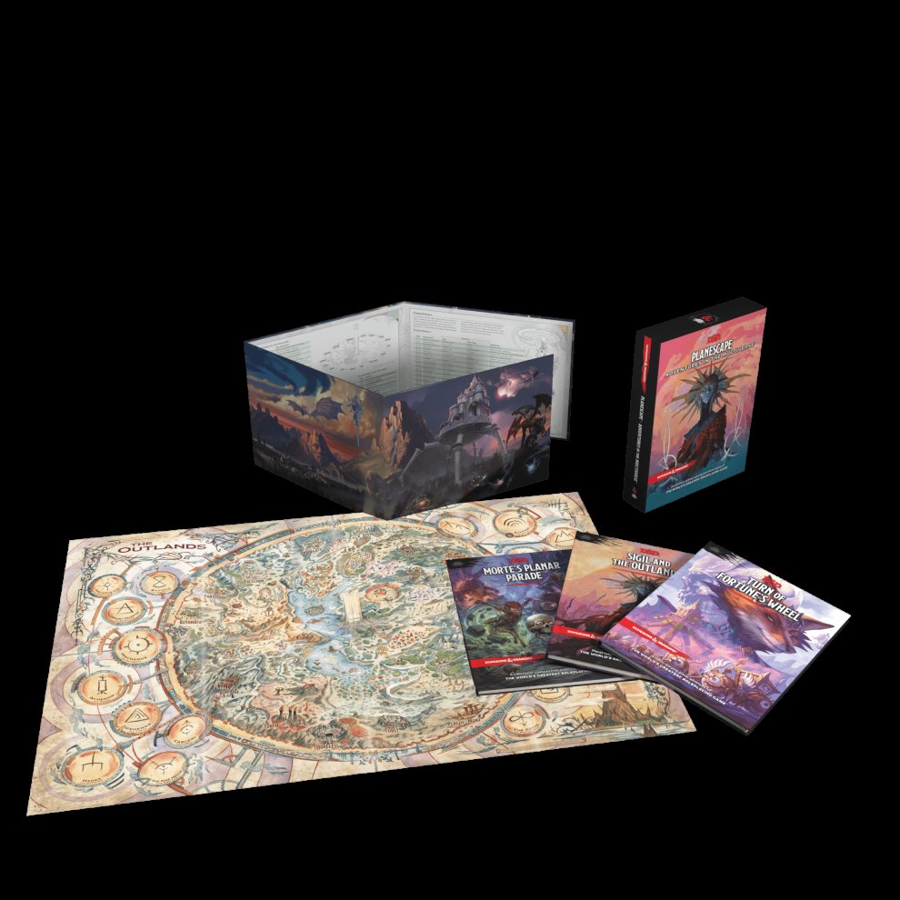TheMikeBalles's tweet photo. ...Y las portadas alternas con arte del inigualable @TonyDiTerlizzi . ¡Pinta bonito el retorno dr #dnd a Sigil #TTRPGNoticias #NoticiasTTRPG #RoloRollo #TTRPGs https://t.co/VNIEYXomCm