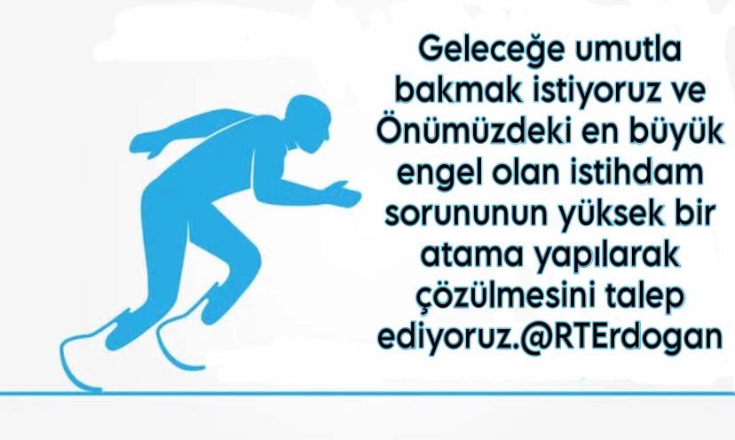 EngelliSma's tweet photo. Eğitim durumları göz önüne alınarak adaletli kadro dağılımı ile 20.000 atama engellinin hakkıdır. #EngellininEngeliAtama
@RTErdogan @_cevdetyilmaz
 @yilmaztunc @Mahi_Nur
 @isikhanvedat @Yusuf__Tekin
 @drfahrettinkoca https://t.co/U7N3A67ejE