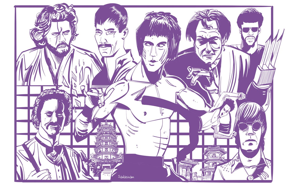 #WIP tribute to the legendary #brucelee, gone 50 years ago today.