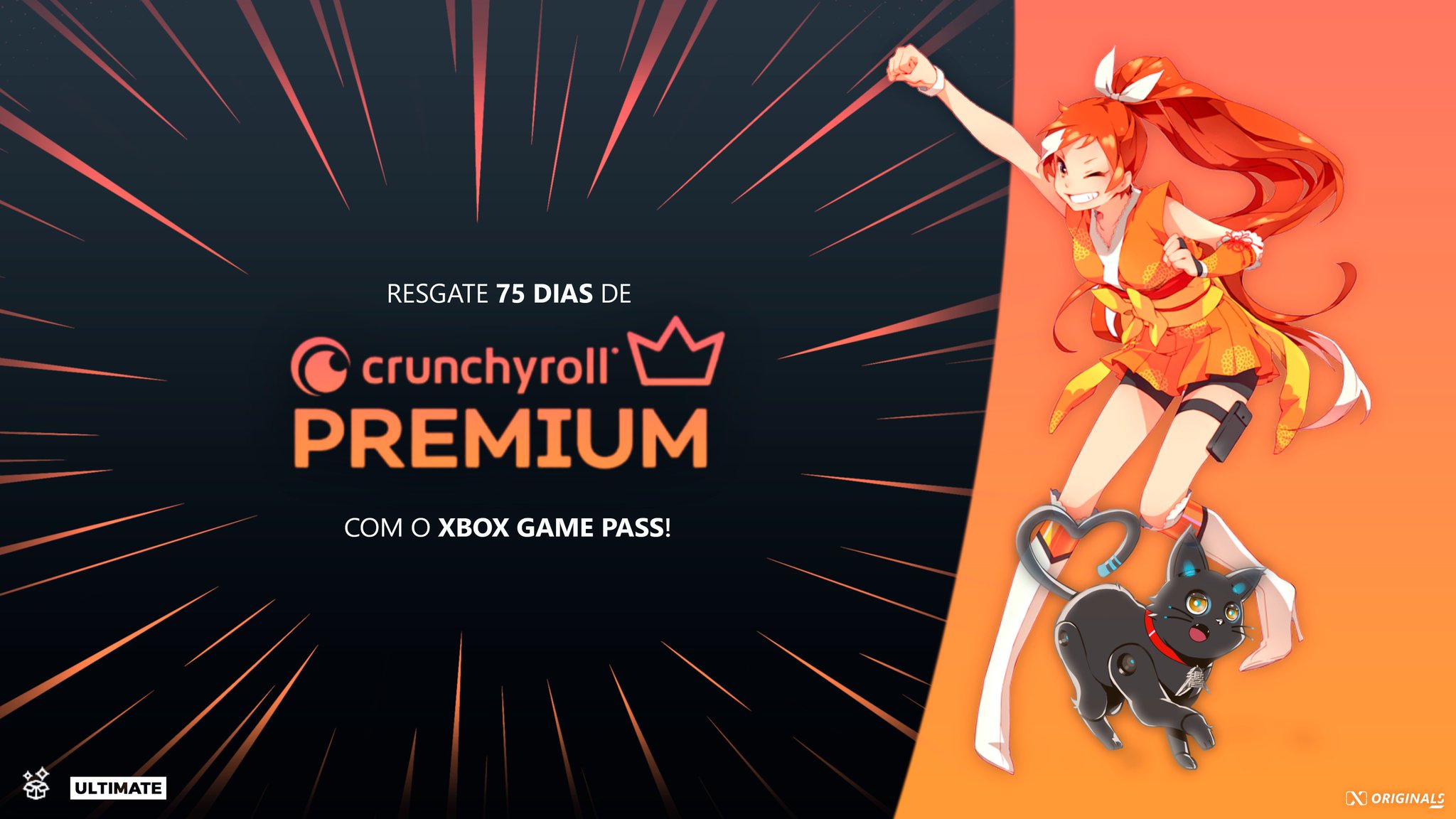 Xbox Game Pass dá assinatura do Crunchyroll Premium grátis por 75 dias