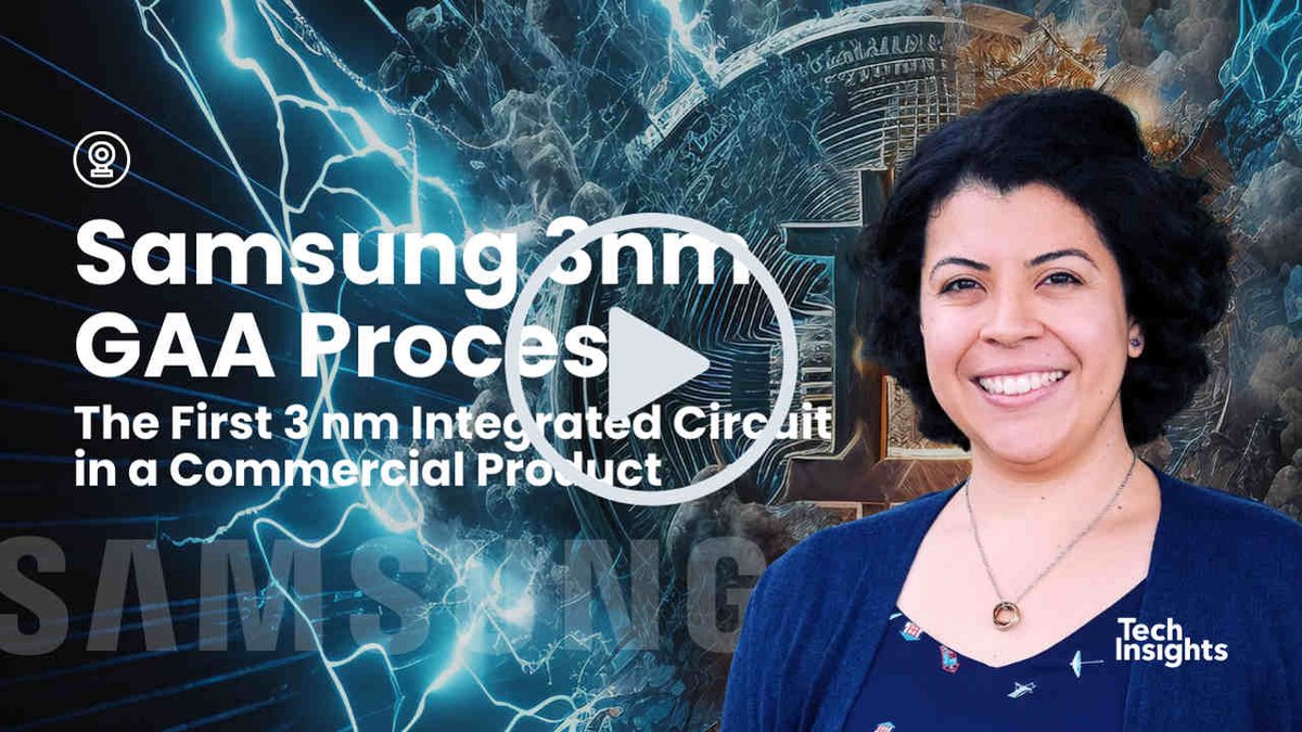 👉bit.ly/3K1PoO8 @TechInsightsInc discovered @Samsung's industry-first #3nm #GAA process in the Whatsminer M56S++ crypto-mining ASIC. In our Power of the Chip video, Senior Logic Analyst Alexandra Noguera explains the significance of this find. #Samsung #Semiconductor