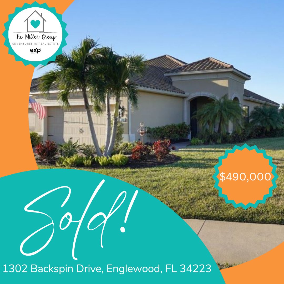 🎉 Congratulations to John and Tami on their big move! 🏡🌴 Wishing you both endless joy and new adventures in your beautiful new home in Englewood, Florida! 🎊🥳 

#millersellsflorida #realestatefinancing #propertysold #themillergroup #hometownrealtor #englewoodfl #floridareal