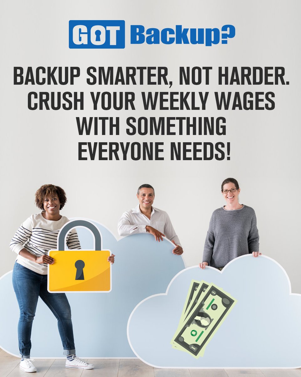 pier_celestin's tweet image. Backup smarter, not harder! 💡 Crush your weekly wages with something everyone needs - data backup! 📈 Check out   piercel.gotbackup.com for an easy and efficient solution to all your backup needs. #backup #smartbackup #datarecovery #remotework #productivity