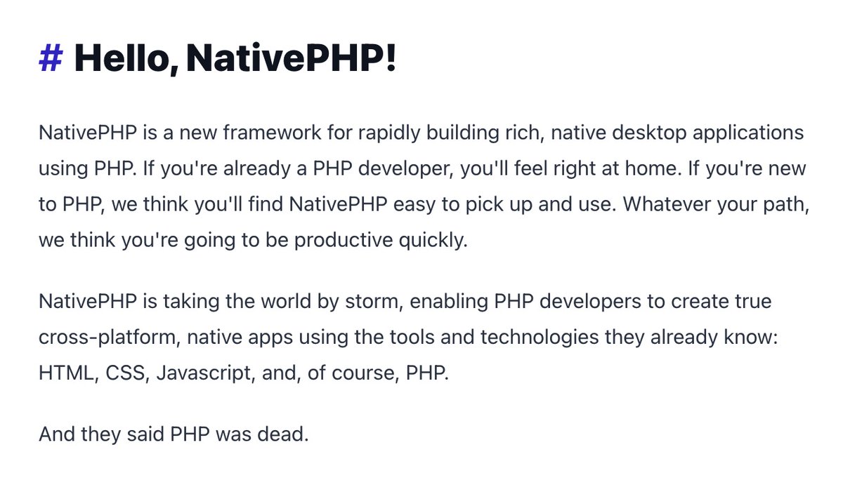 ozkanozcan's tweet image. Hıhı tabi abi, PHP öldü...
nativephp.com  
#php #nativephp #phpwasdead