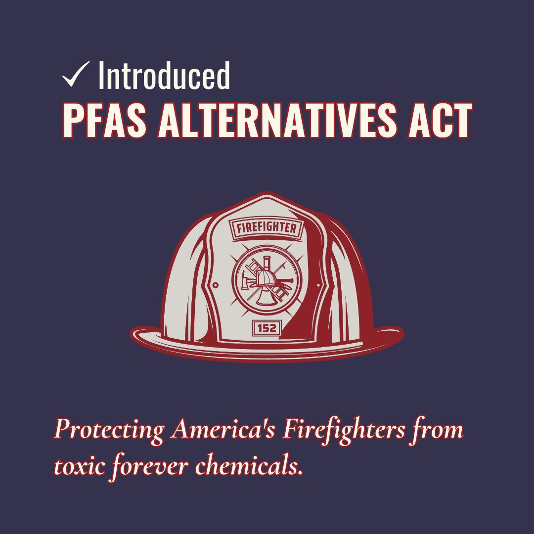 RepDebDingell's tweet image. Today I introduced the PFAS Alternatives Act because firefighters’ jobs are dangerous enough without the added risk of exposure to harmful PFAS in their turnout gear. They deserve gear that keeps them safe as they put their lives on the line to protect us. debbiedingell.house.gov/news/documents…