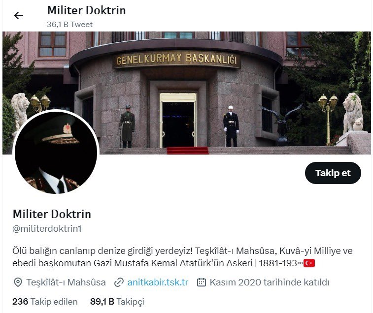 Sosyal medyada kendini asker gibi gösteren, sürekli dezenformasyona imza atan, kaos çıkartmak için bilgi kirliliği yapan ve devleti hedef alan @militerdoktrin1 hesabının yöneticisi olan H. D. gözaltına alındı. Dicle’nin dolandırıcılıktan da dosyası olduğu ortaya çıktı.