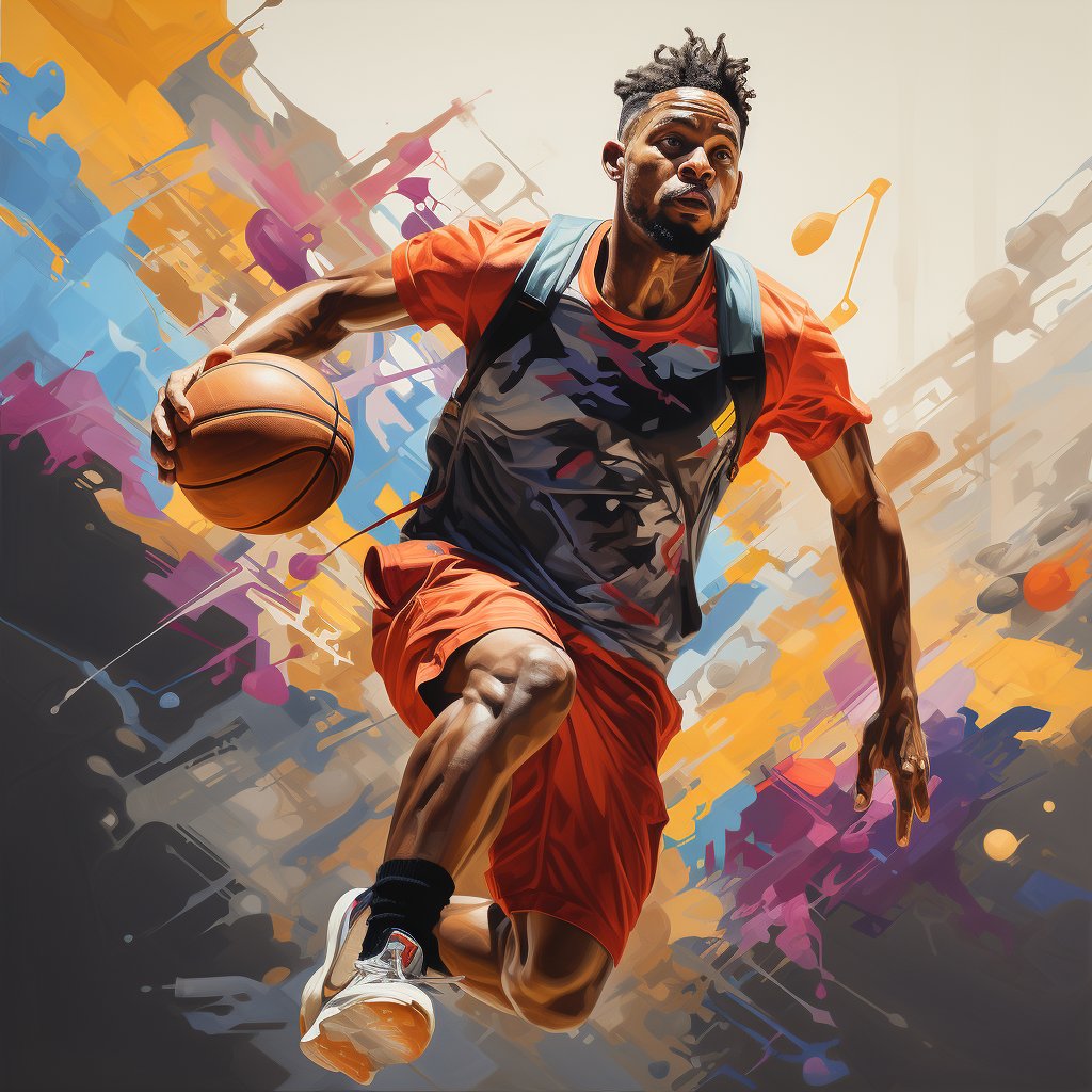 AriaMagicPixel's tweet photo. 🏀🔥 Witness the skill and precision! Behold the pro basketball player in action, throwing the ball with finesse and power. With every shot, they weave a thrilling tale of athleticism and determination. Feel the excitement as the game unfolds before your eyes! 🏀🏆🔥 #Basketball https://t.co/FsBB0LboHc