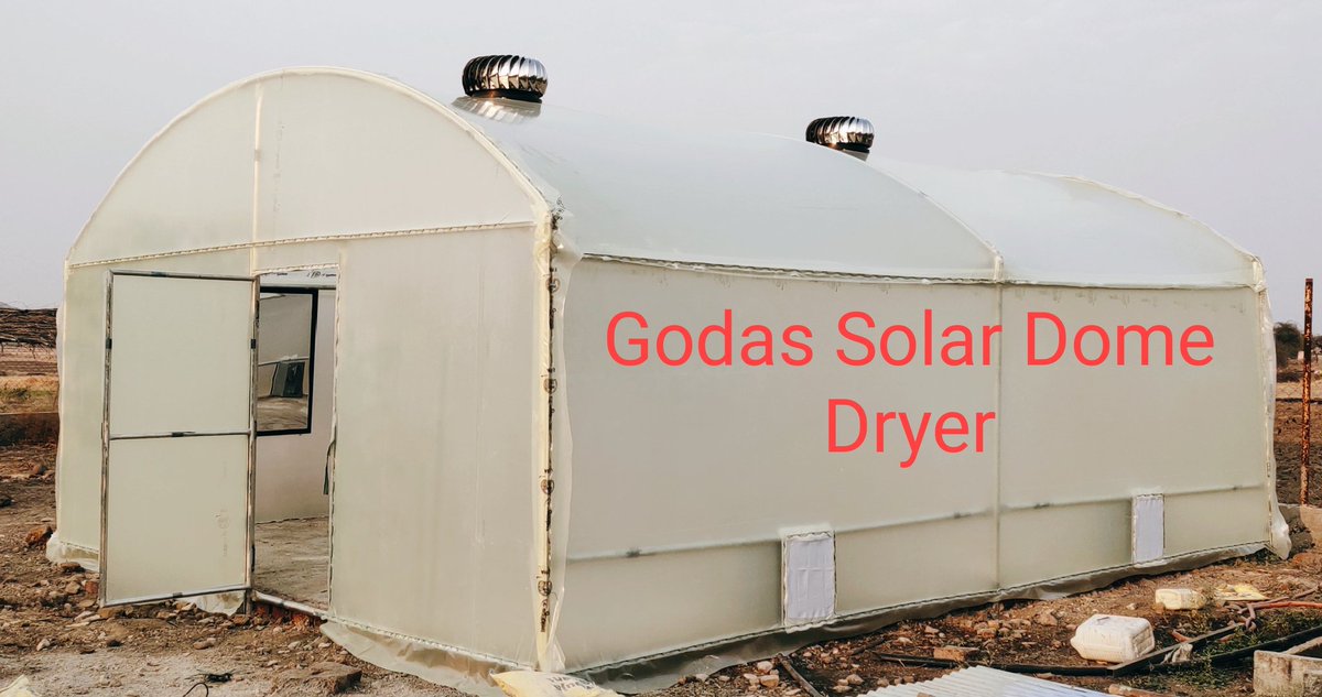 Godasfpo's tweet photo. Dear Farmers,
We have best solution for Post Harvest Agri products...

Solar Dome Dryers (Patent)

Dehydration of fruits and Vegetables...

For More Details Contact
Deepak Patil -9028771799
Founder &amp; CEO of Godas Farmers Producer Company Limited, Nashik https://t.co/j1sw8cdqDu
