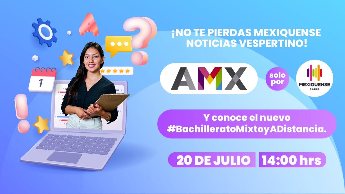 Acompáñame hoy y sintoniza Mexiquense Noticias Vespertino en <a href="/MexiquenseR/">Mexiquense Radio</a>, donde hablaré de nuevo sobre el #BachilleratoMixtoyADistancia. 

Tenemos una cita a las 14:00 hrs, da click aquí ➡️bit.ly/3hhcodn