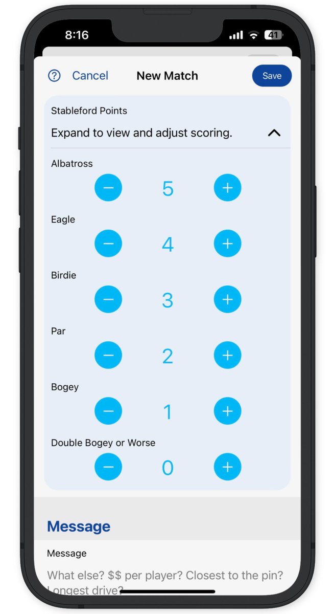DoubleAceGolf's tweet photo. New Release!  A new version of the free Double Ace Golf mobile app is now available.  Some of the new features are:
*Customize Stableford scoring
*New Player Info user interface
*New game Nines
*Enhanced game scorecard that now shows both the player scores and the game scores https://t.co/L61HDMvyuA