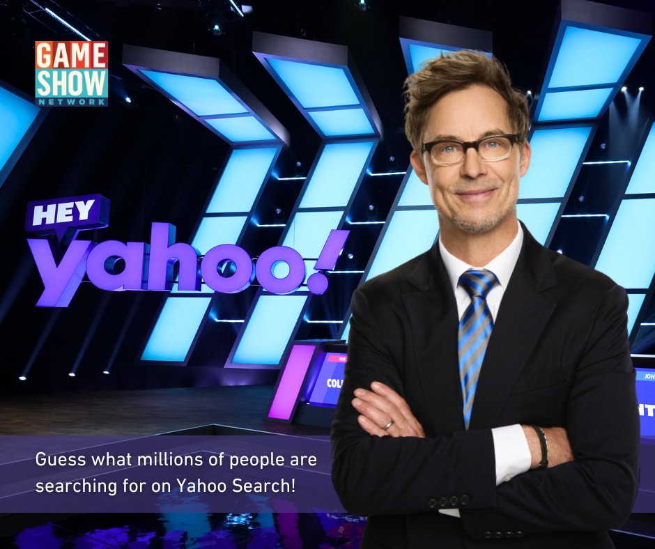 Tune in for Hey Yahoo weeknights at 8pm ET, only on Game Show Network!

*Channel availability based on country & selected plan type

#GSN
#tugoTV
#gameshow
#SplitSecond
#JohnMichaelHiggins
#trivia
#streamsdocometrue
#changingTVforgood
#TV