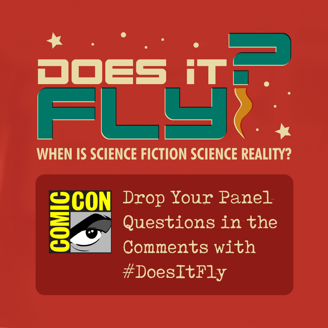 roddenberry's tweet photo. FRI 11:30 @DenofGeekUS & #roddenberry want to know what you think will 'fly,' @ the 𝐃𝐨𝐞𝐬 𝐢𝐭 𝐅𝐥𝐲? panel!
Could web-shooters exist? An invisibility cloak?
A replicator?
Drop #SciFi inspired questions below, & hash #DoesItFly!
#SDCC #SDCC23 Hosted by @MovieMantz https://t.co/17AiWMQh3P