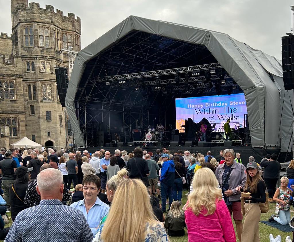 #nilerodgers #warwickcastle Waiting patiently … thanks to Dan #bestroadieever happy birthday Steve!