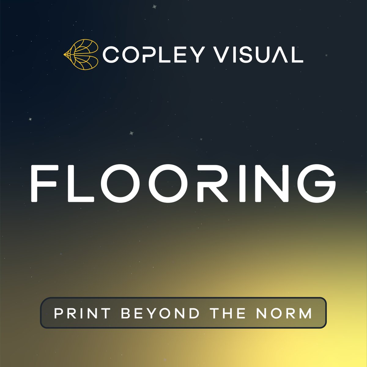 CopleyVisual's tweet photo. As the industry leader in printed vinyl flooring, we make spaces pop with both temporary and permanent solutions including POP and directional floor decals, as well as welcome and anti-fatigue mats—because life’s too short for boring floors. https://t.co/ZcVLkmZn5i