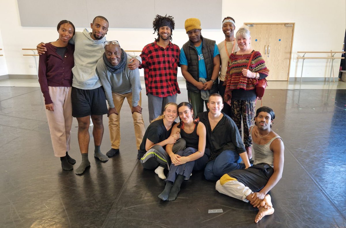 PhoenixLeeds's tweet photo. We had a fantastic day today holding a studio sharing and presenting some of our upcoming production work choreographed by @miguelaltunaga_jr. 

It was particularly special to be joined by Phoenix founders David Hamilton MBE &amp; Donald Edwards and have their input and feedback 😍 https://t.co/M6Wlt4xQAX