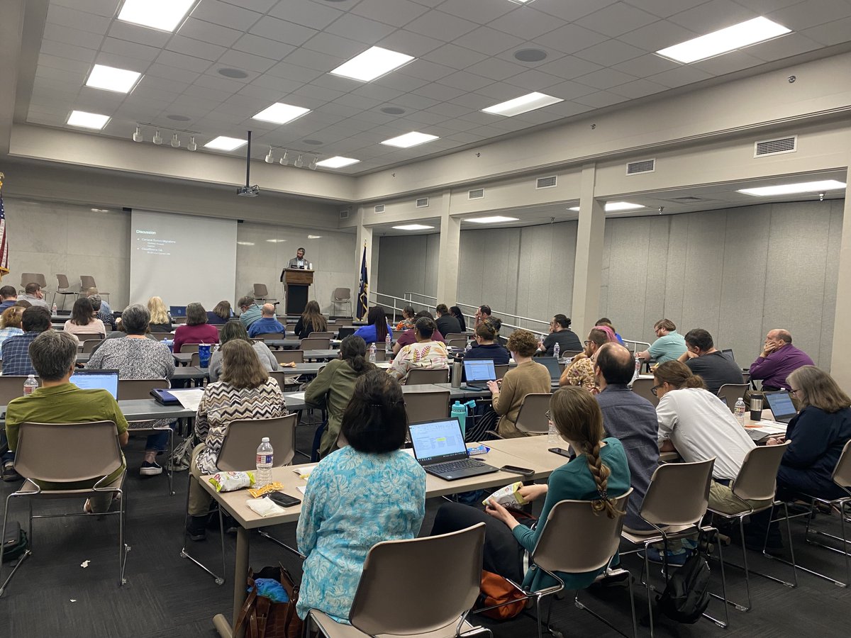Great day at the LA State Library meeting with the @louislibraries System Admins in person for the first time since 2020. Good to see familiar faces and see so many new ones!