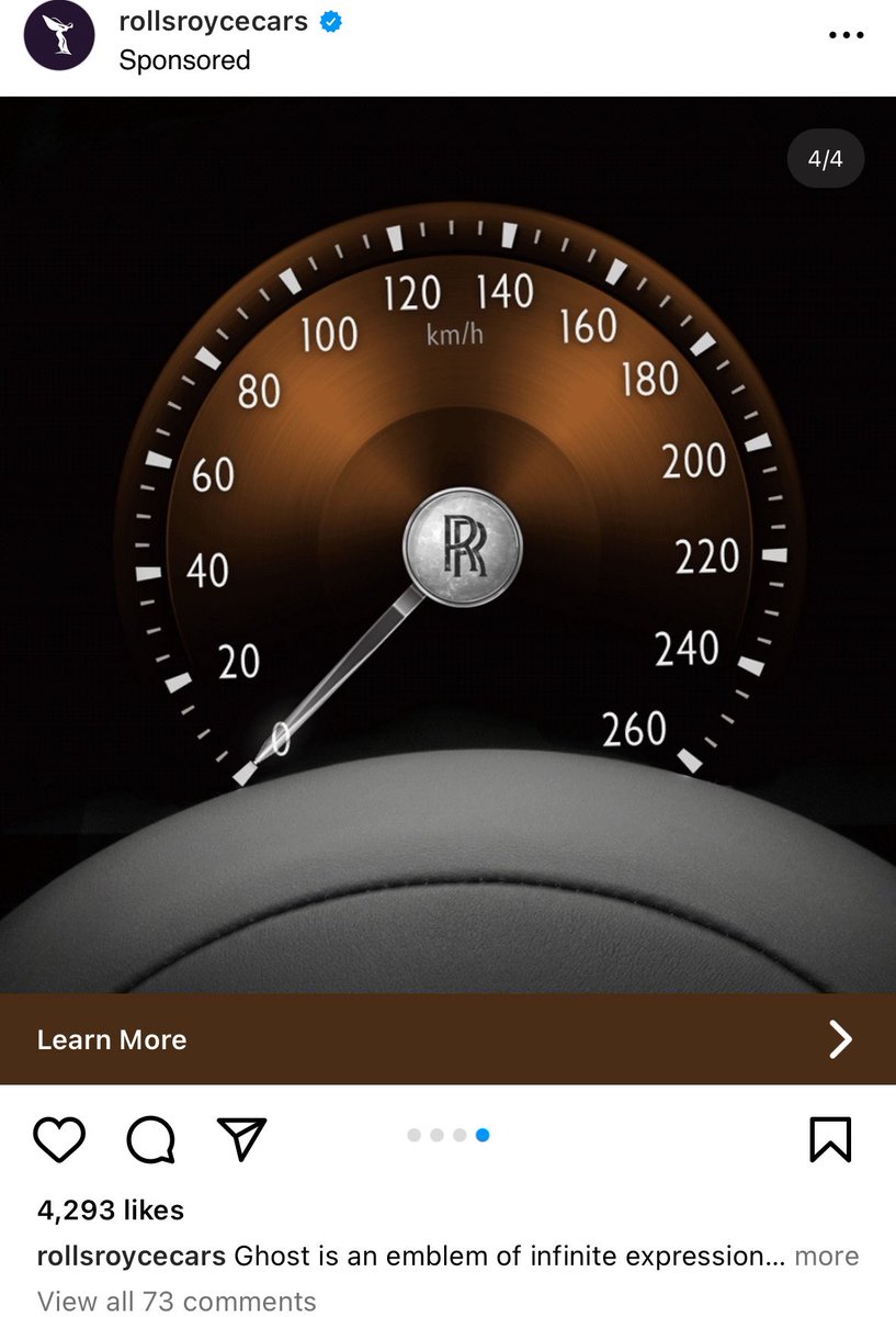 itsallj's tweet photo. I did it. I reached the pinnacle of demography, and I can “afford” a Rolls Royce Ghost. 

And it makes sense, because if I have enough money to buy a house, why would I spend it on something idiotic… like… a house? I’d take the car 100 times out of 100. 

$400,000, estimated https://t.co/0arVjpxffk