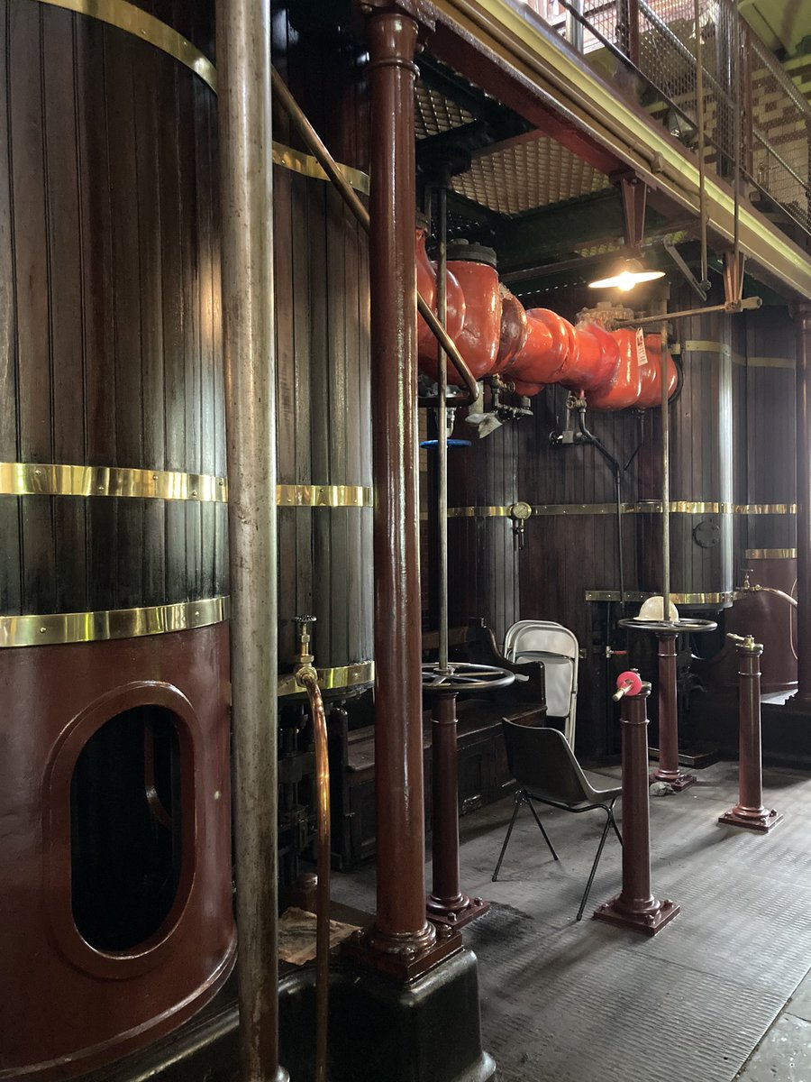tillyblyth's tweet photo. A quick detour after a meeting @SpaceParkLeic to Leicester’s own Abbey Mills Pumping Station to view the four glorious Victorian beam engines #engineering #gimson https://t.co/Q8rDSZG06g