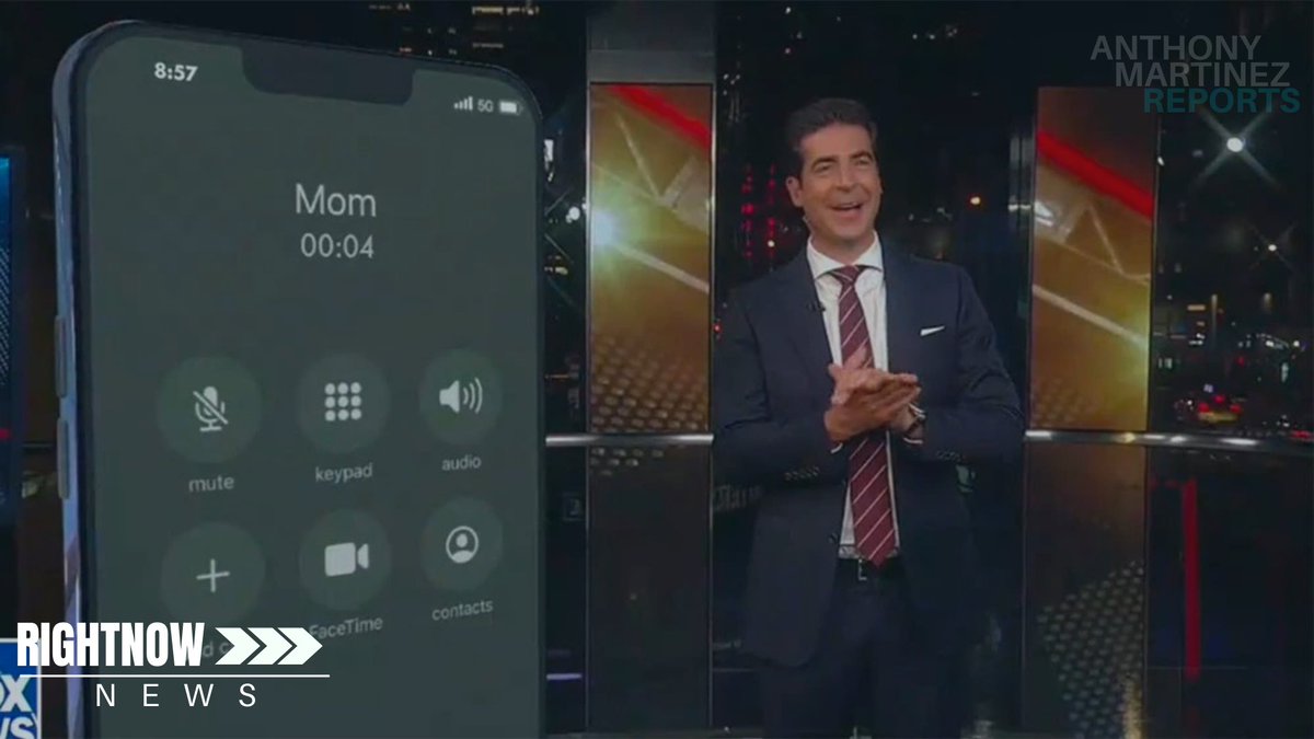 Fox Host Jesse Watter's Mom Calls In To Show To Give Him Advice

youtube.com/watch?v=_C1S8G…